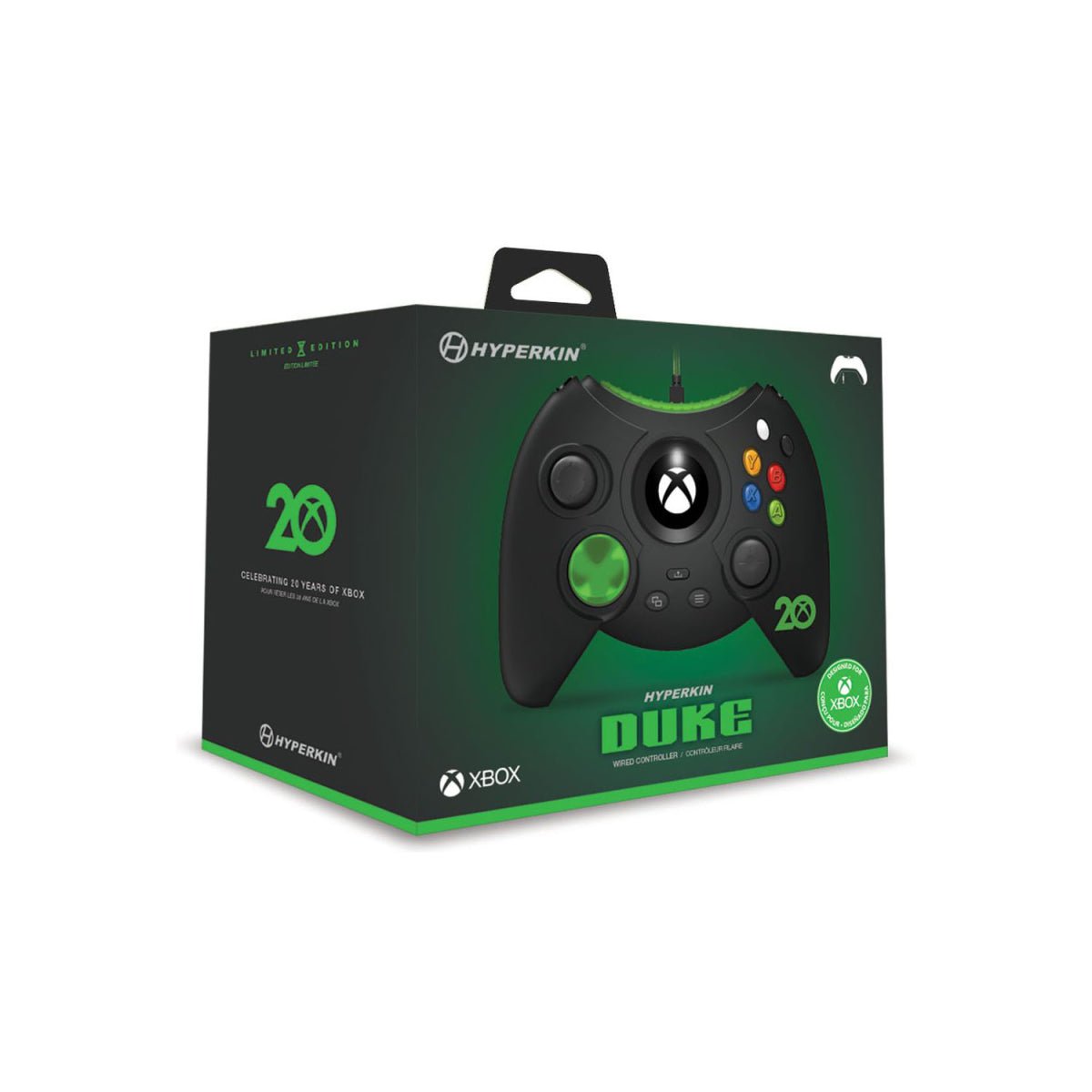 Hyperkin Xbox 20th Anniversary Limited Edition Duke Wired Xbox Controller - Black - RetroguySA