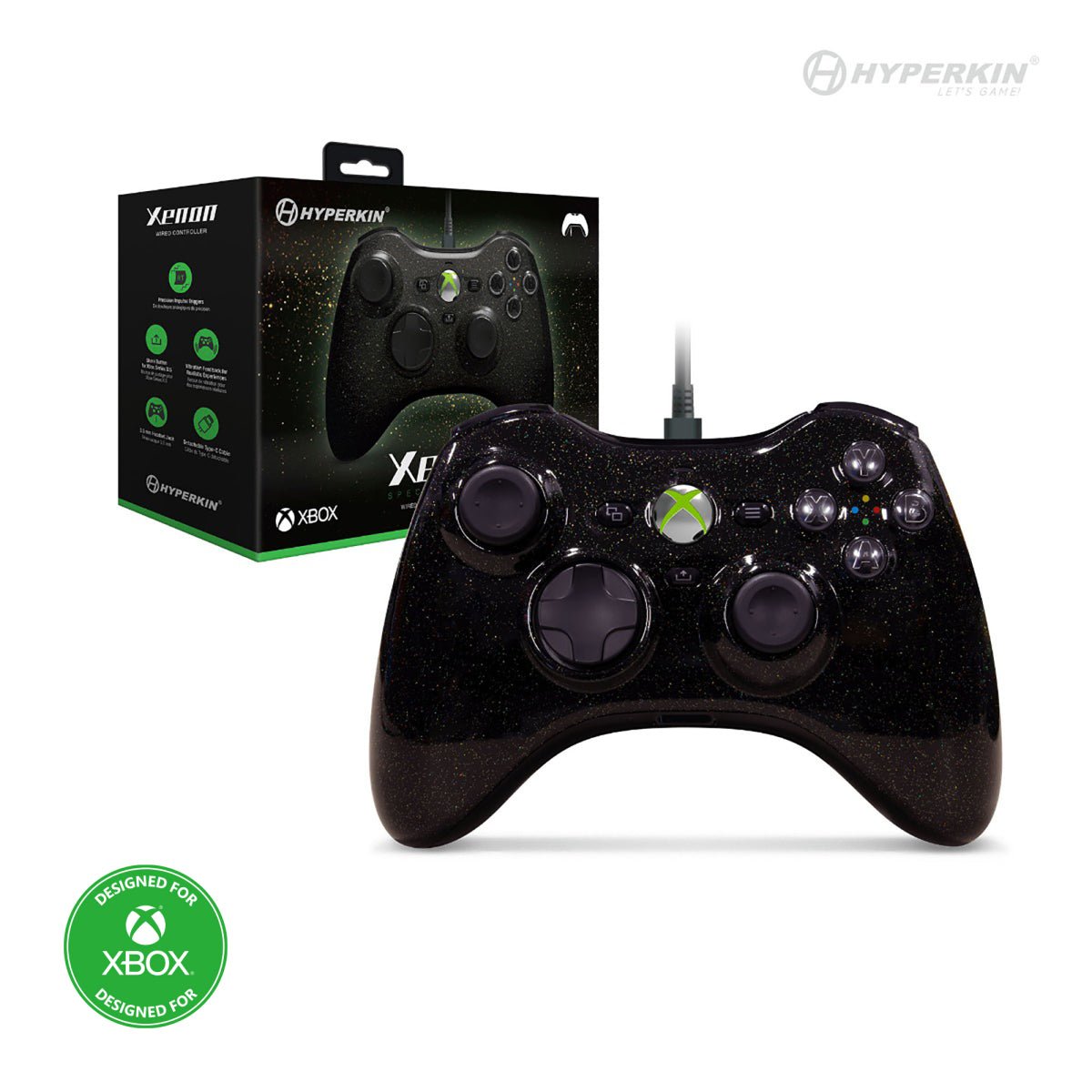 Hyperkin Xenon Wired Xbox Controller - Cosmic Night - RetroguySA
