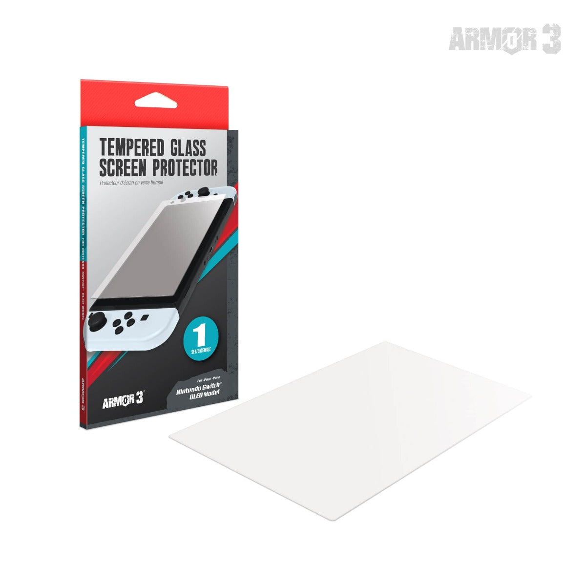 Armor3 Tempered Glass Screen Protector For Nintendo Switch OLED