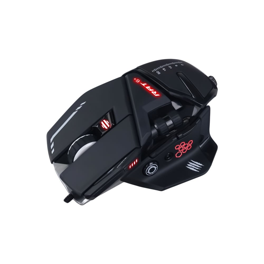 Mad Catz R.A.T. 6+ Wired Optical Gaming Mouse - Black - RetroguySA
