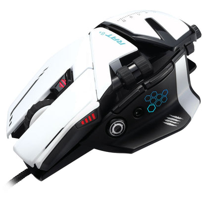 Mad Catz R.A.T. 6+ Wired Optical Gaming Mouse - White - RetroguySA