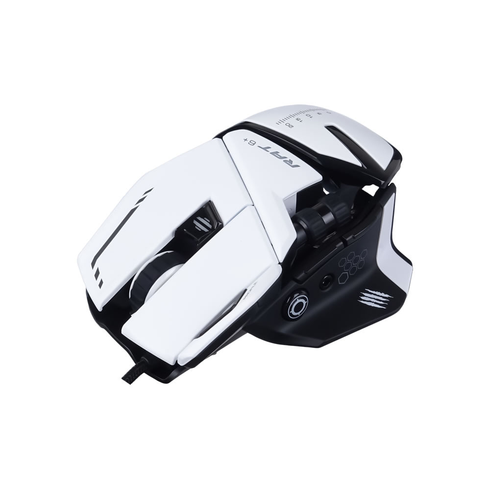 Mad Catz R.A.T. 6+ Wired Optical Gaming Mouse - White - RetroguySA