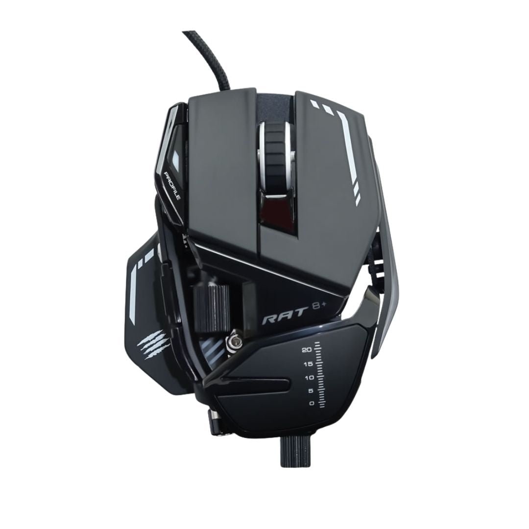 Mad Catz R.A.T. 8+ Wired Fully Adjustable Gaming Mouse - Black - RetroguySA