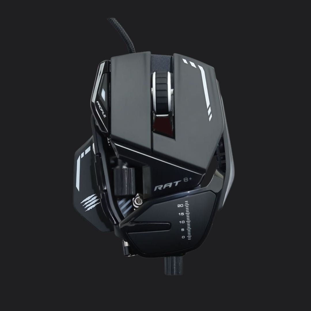 Mad Catz R.A.T. 8+ Wired Fully Adjustable Gaming Mouse - Black - RetroguySA