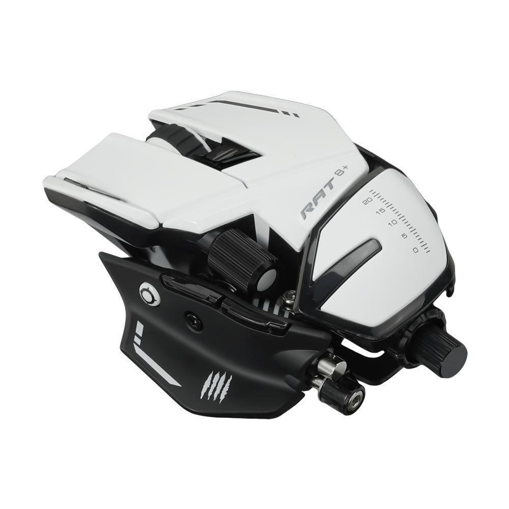 Mad Catz R.A.T. 8+ Wired Fully Adjustable Gaming Mouse - White - RetroguySA