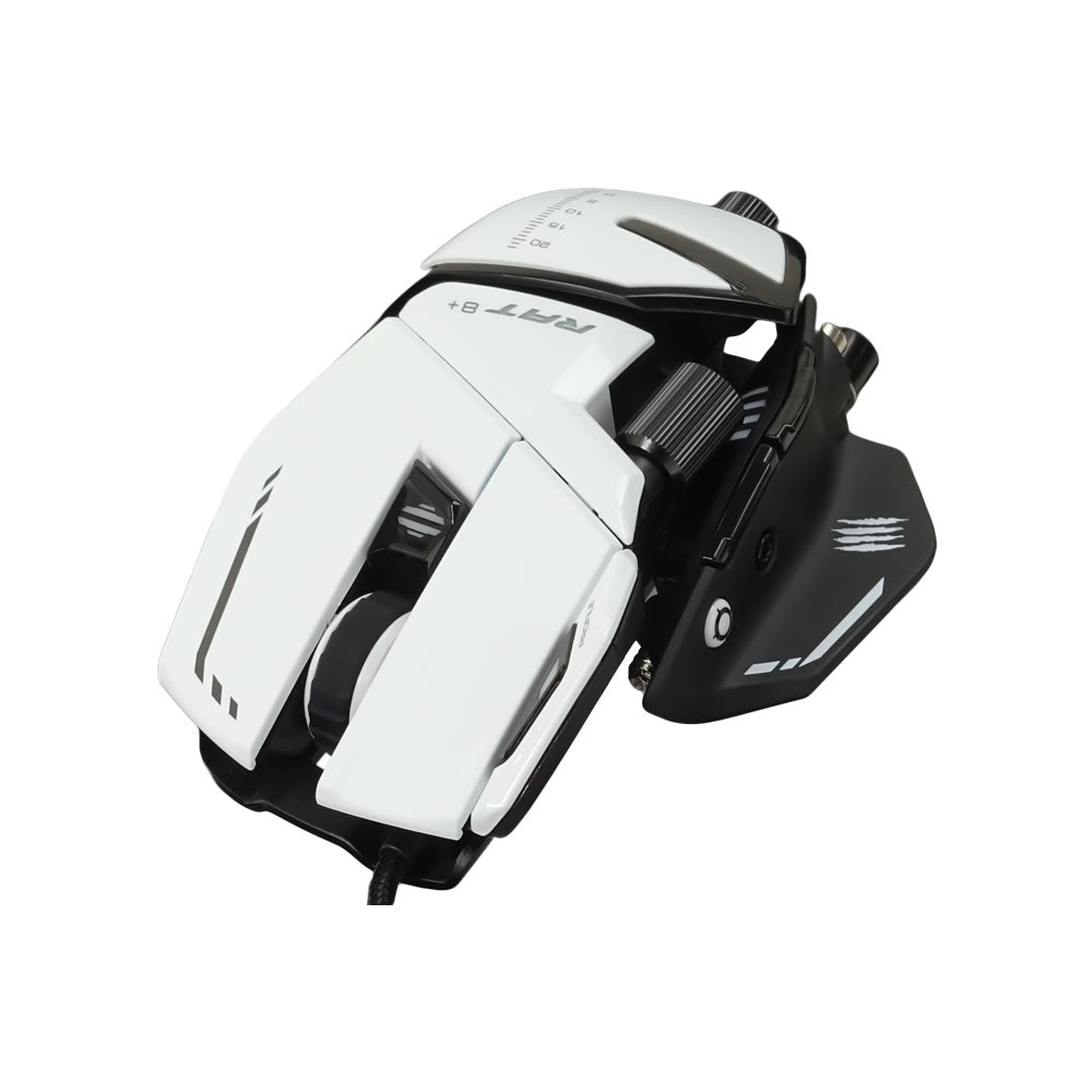 Mad Catz R.A.T. 8+ Wired Fully Adjustable Gaming Mouse - White - RetroguySA