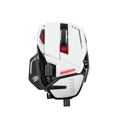 Mad Catz R.A.T. 8+ Wired Fully Adjustable Gaming Mouse - White - RetroguySA