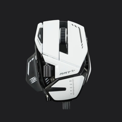 Mad Catz R.A.T. 8+ Wired Fully Adjustable Gaming Mouse - White - RetroguySA