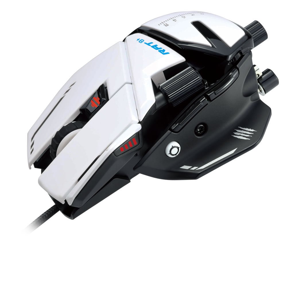 Mad Catz R.A.T. 8+ Wired Fully Adjustable Gaming Mouse - White - RetroguySA