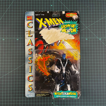 Nightcrawler | X - Men: Classics Light Up Weapon | 1996 | Toy Biz | Figurine | Collectible | Toy | New Sealed - RetroguySA