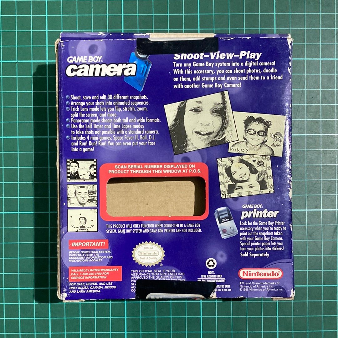 Nintendo Game Boy Camera | Blue | GameBoy | CIB | Accessories | - RetroguySA