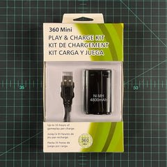 Play and Charge Kit | Generic 3rd Party | Xbox 360 | New Accessories - RetroguySA