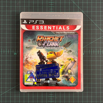 Ratchet and Clank: Tools of Destruction | PS3 | Playstation 3 | Essentials | Used Game | No Manual - RetroguySA