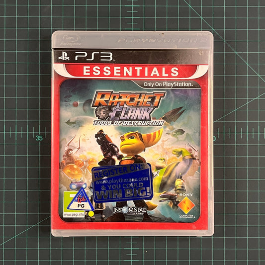 Ratchet and Clank: Tools of Destruction | PS3 | Playstation 3 | Essentials | Used Game | No Manual - RetroguySA
