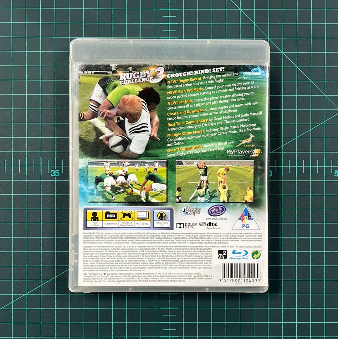 Rugby Challenge 3 | PS3 | PlayStation 3 | Used game - RetroguySA