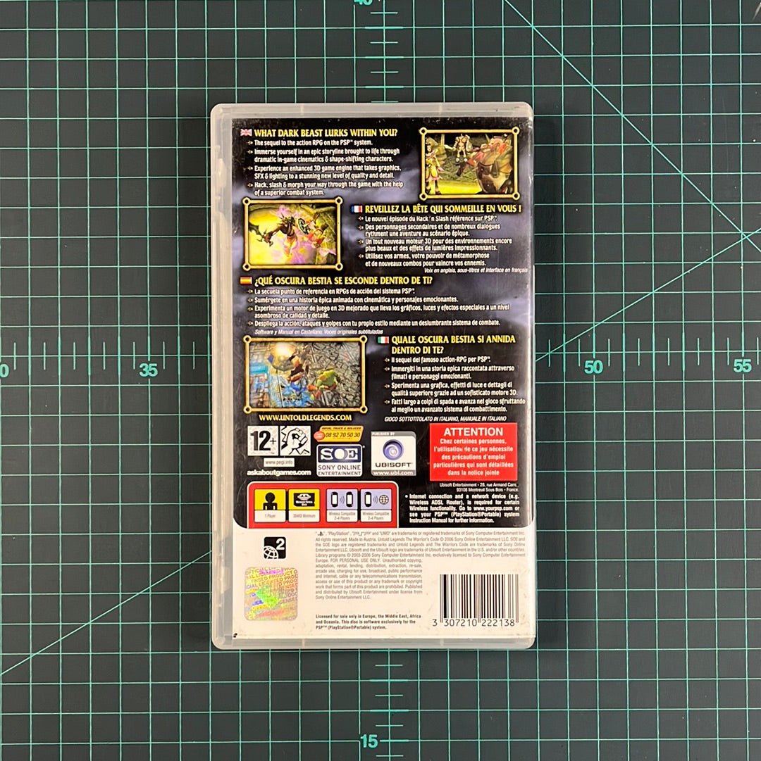 Untold Legends: The Warrior's Code | PSP | Used Game | No Manual - RetroguySA