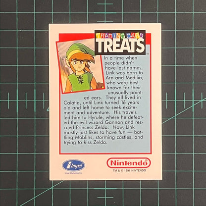 Zelda II Adventures of Link V1 | Impel Trading Card Treats | 1991 | Nintendo | Trading Card - RetroguySA
