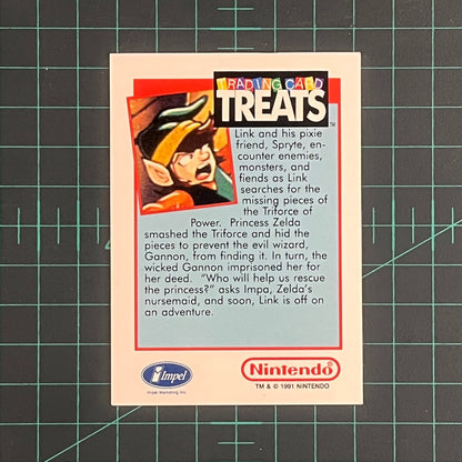 Zelda II Adventures of Link V2 | Impel Trading Card Treats | 1991 | Nintendo | Trading Card - RetroguySA
