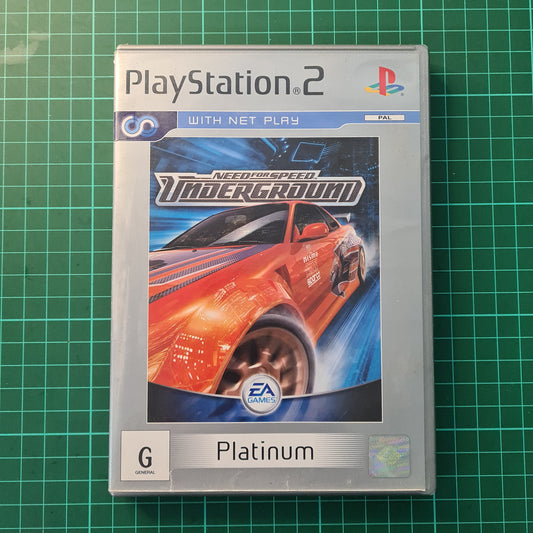 Need for Speed: Underground | Platinum | PS2 | Playstation 2 | Used Game