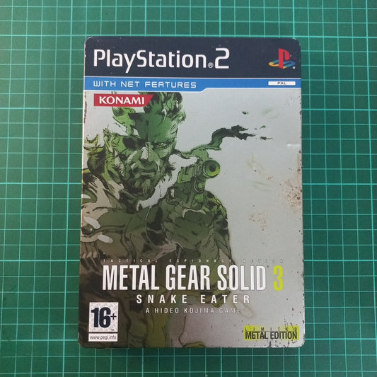Metal Gear Solid 3 : Snake Eater | Playstation 2 | Steelbook | PS2 | Used Game