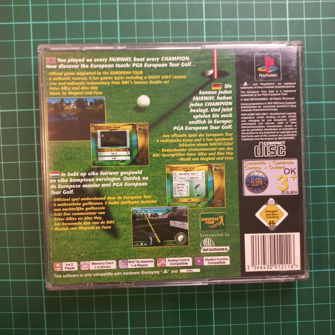 PGA European Tour Golf | PlayStation 1 | PS1 | Used Game