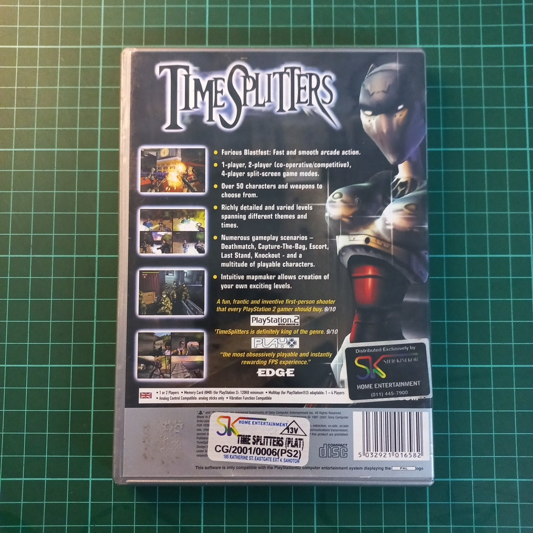 TimeSplitters | PlayStation 2 | PS2 | Platinum | Used Game | No Manual