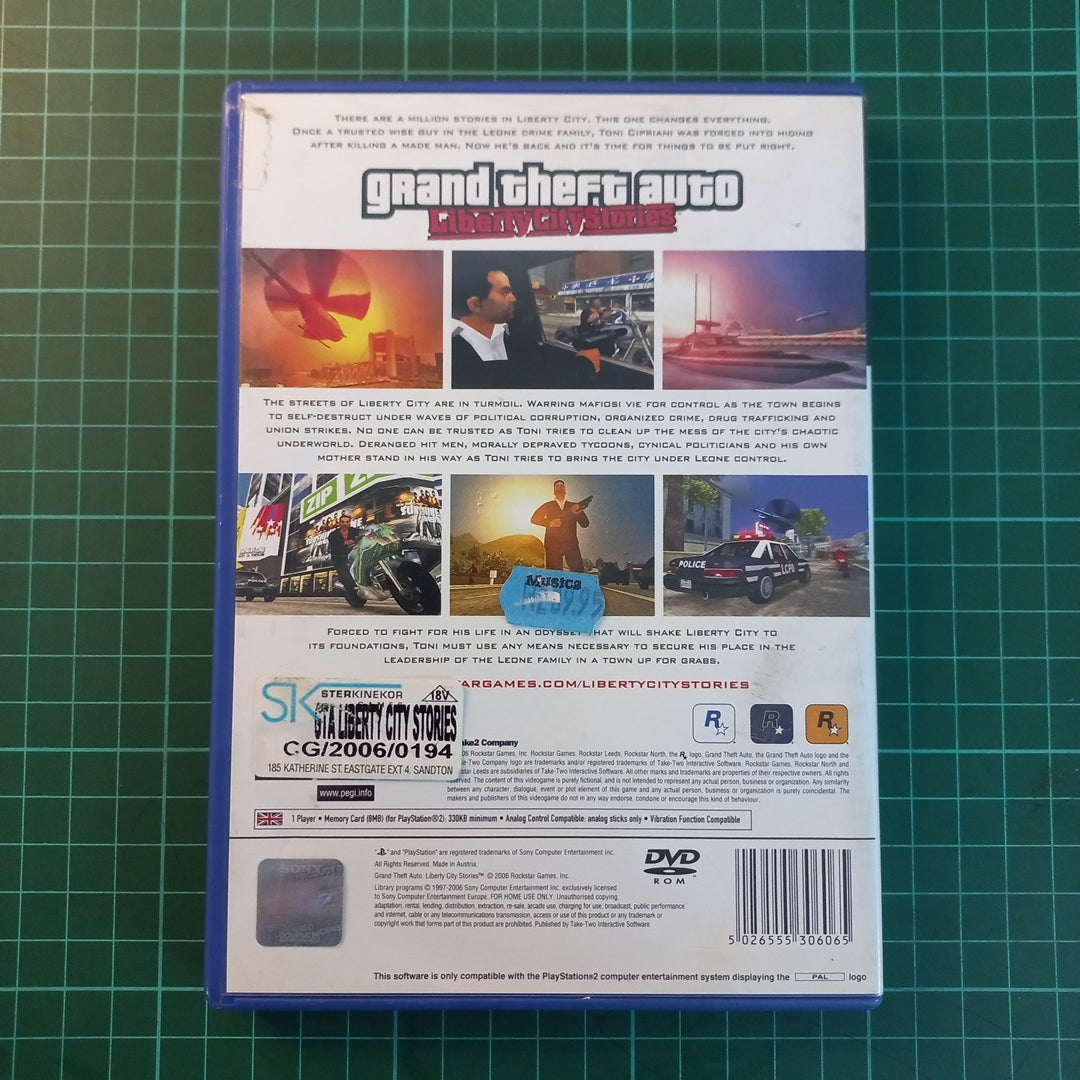 Grand Theft Auto : Liberty City Stories | Playstation 2 | PS2 | Used Game