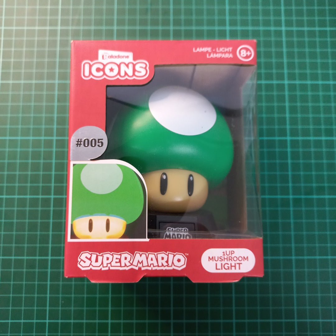 1UP Mushroom Icon Lamp #005 | New - RetroguySA