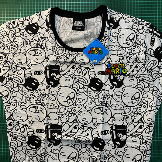 Super Mario AOP Villian Men's T-shirt | Nintendo Apparel | Official Licensed | New