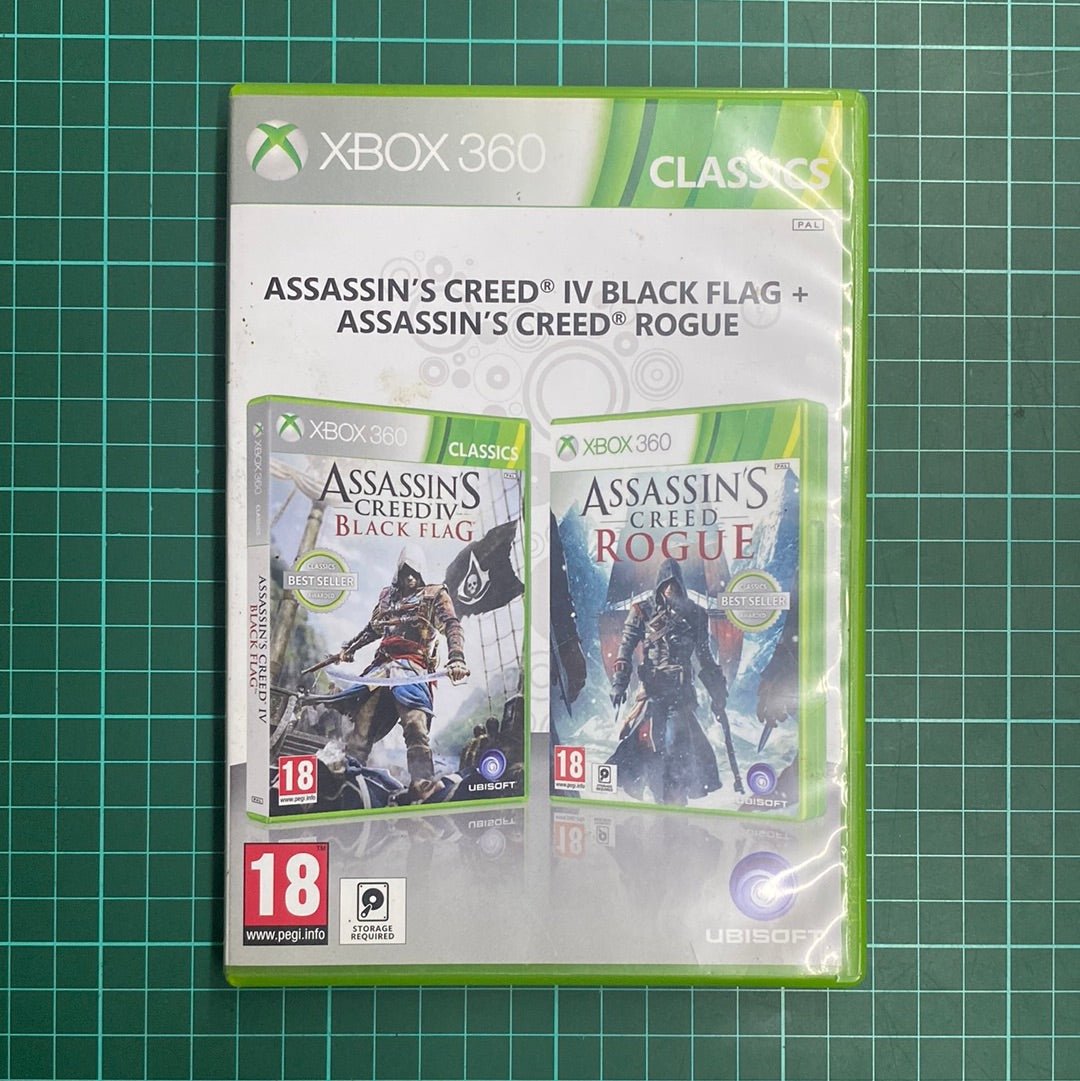 Assassin's Creed IV : Black Flag & Assassin's Creed Rogue | Classics | XBOX 360 | Used Game - RetroguySA