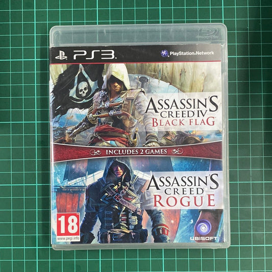 Assassin's Creed IV: Black Flag & Assassin's Creed Rogue | PS3 | PlayStation 3 | Used Game - RetroguySA