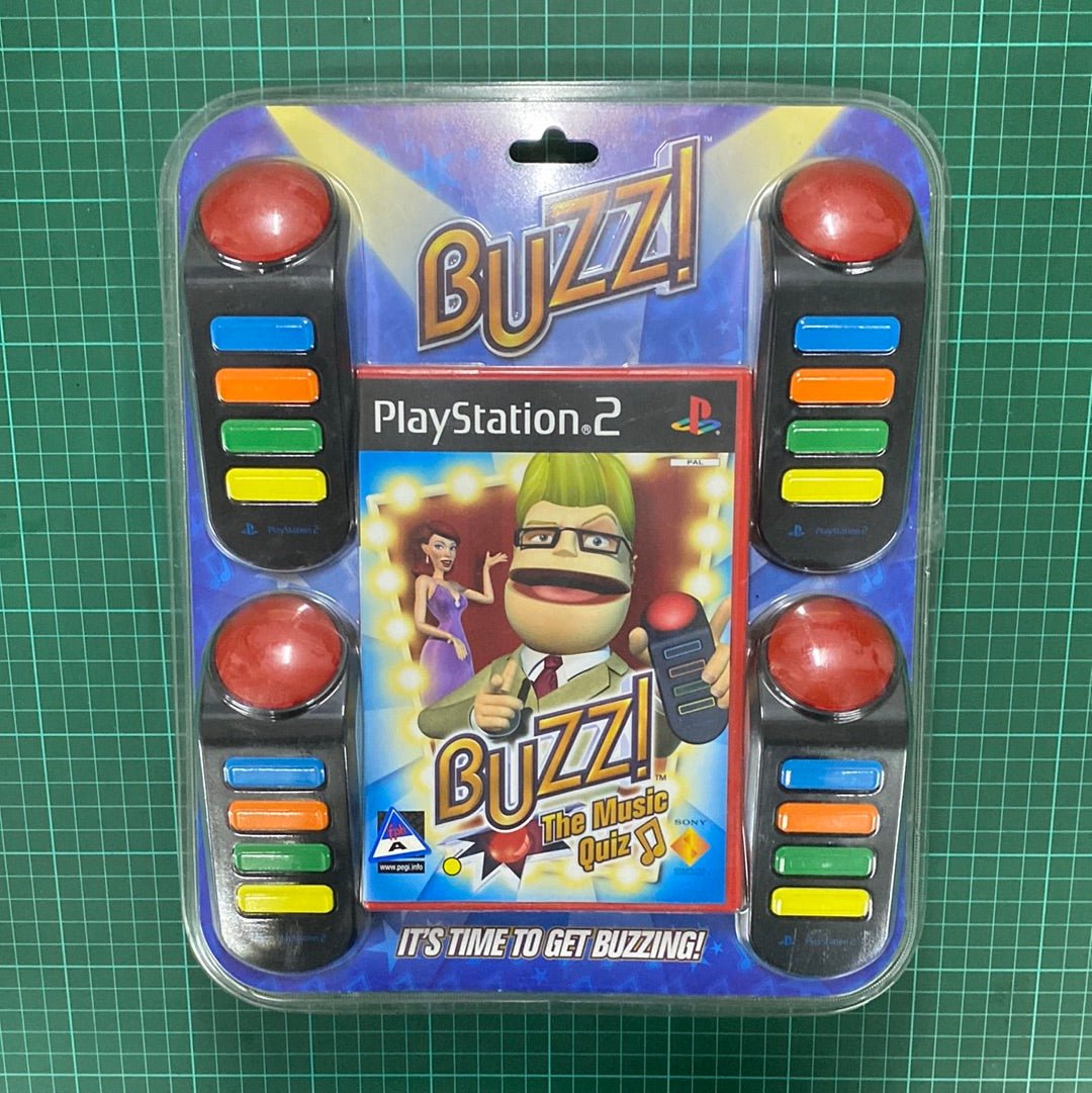 BUZZ! : The Music Quiz | PS2 | Playstation 2 | Bundle | Accessories - RetroguySA