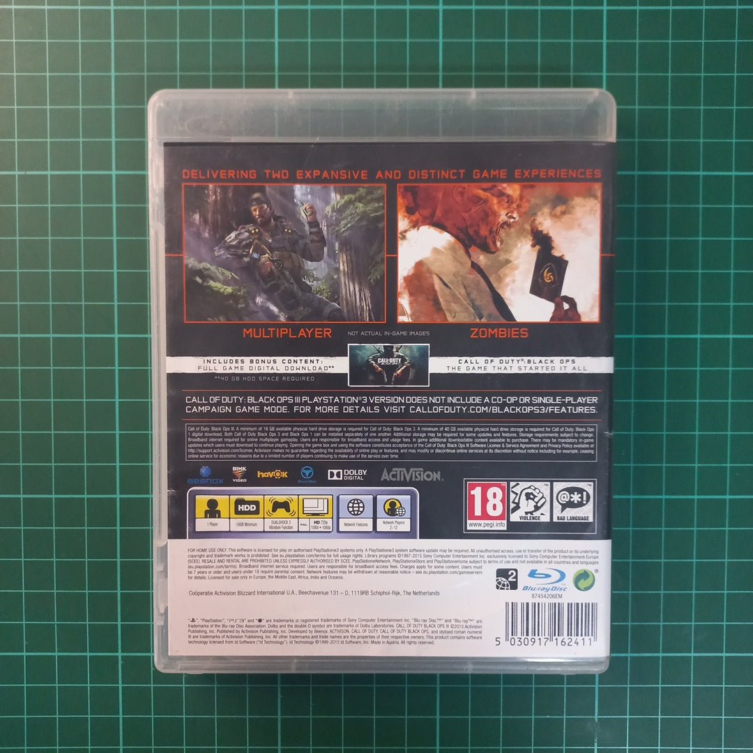 Call of Duty Black Ops 3 (III) | PS3 | PlayStation 3 | Used Game - RetroguySA