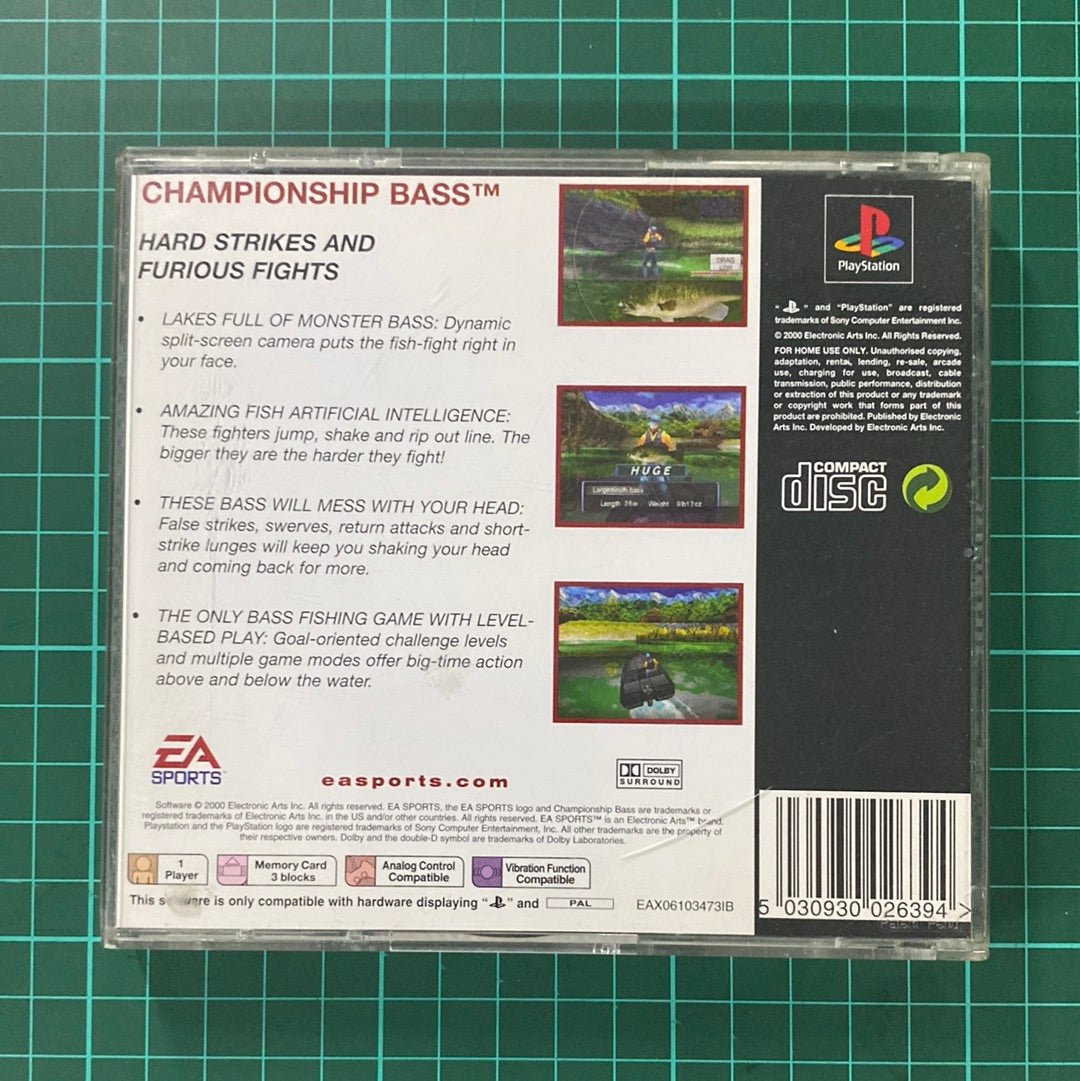 Championship Bass | PlayStation 1 | PS1 | Used Game - RetroguySA