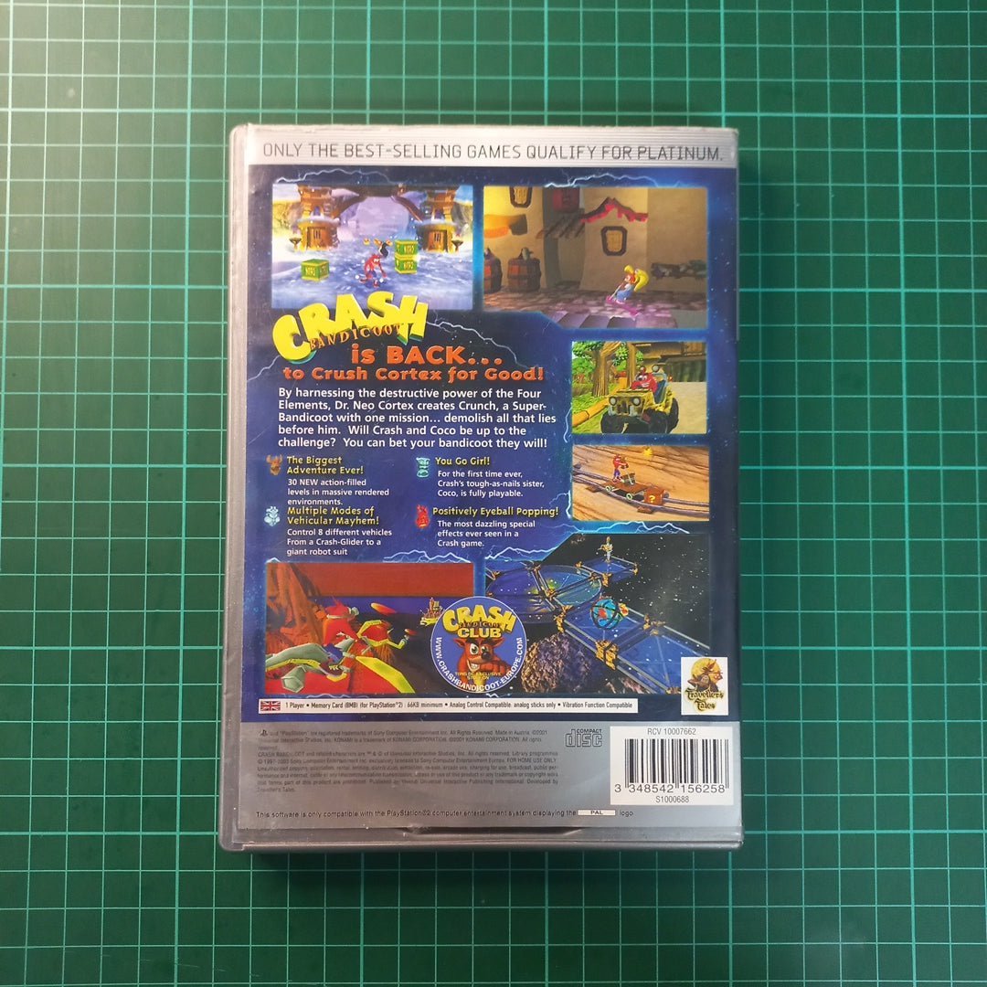 Crash Bandicoot: The Wrath of Cortex | PS2 | PlayStation 2 | Platinum | Used Game| no manual - RetroguySA