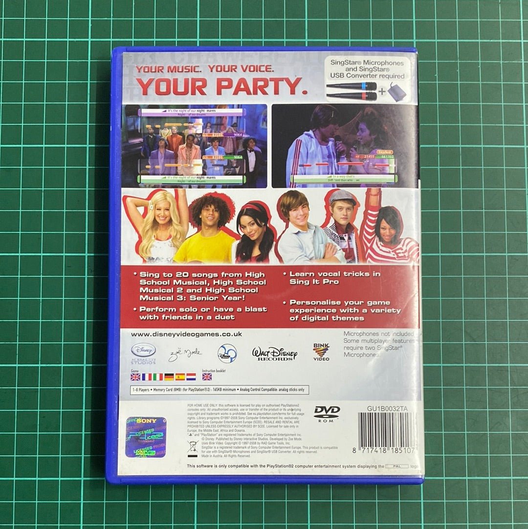 Disney Sing It: High School Musical 3 | PS2 | PlayStation 2 | Used Game - RetroguySA