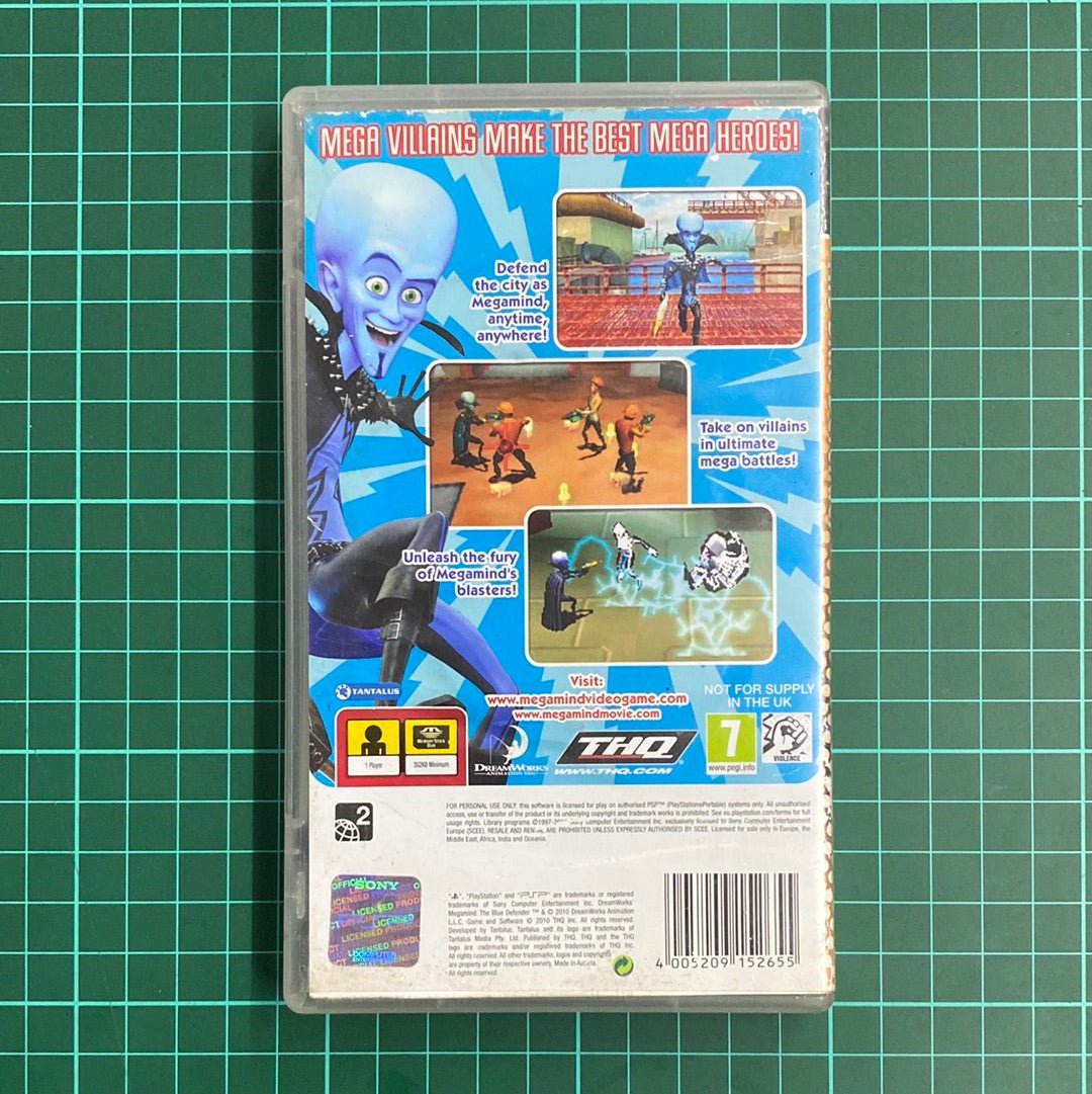 Dreamworks' MegaMind: The Blue Defender | PSP | PSP Essentials | Used Game - RetroguySA