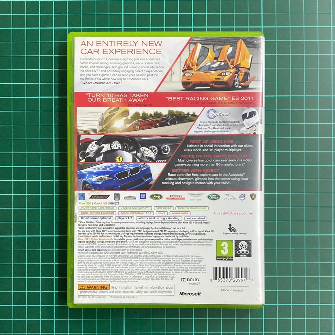Forza Motorsport 4 | XBOX 360 | Used Game - RetroguySA