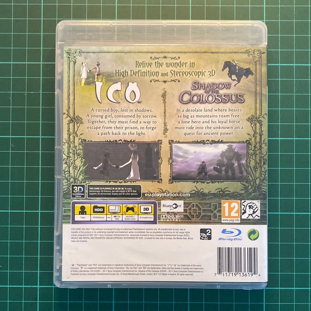 ICO & Shadow of Colossus | Classics HD | Playstation 3 | PS3 | Used Game - RetroguySA