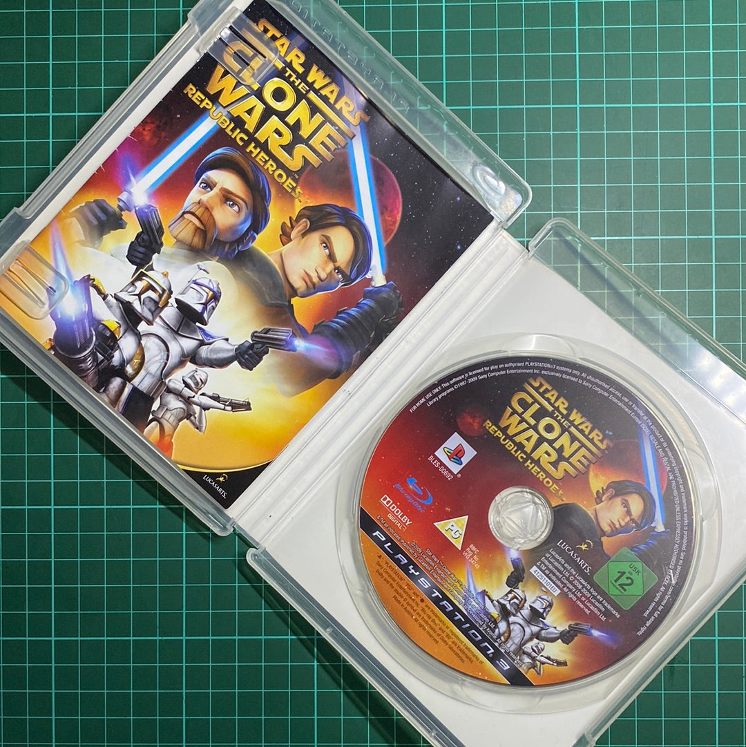 Star Wars The Clone Wars: Republic Heroes | PS3 | PlayStation 3 | Used Game | Scratched disk