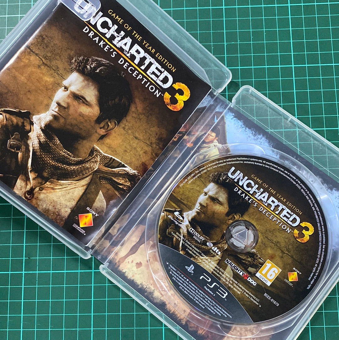 Uncharted 3 Drake's Deception GOTY Edition PS3 Game For Sale