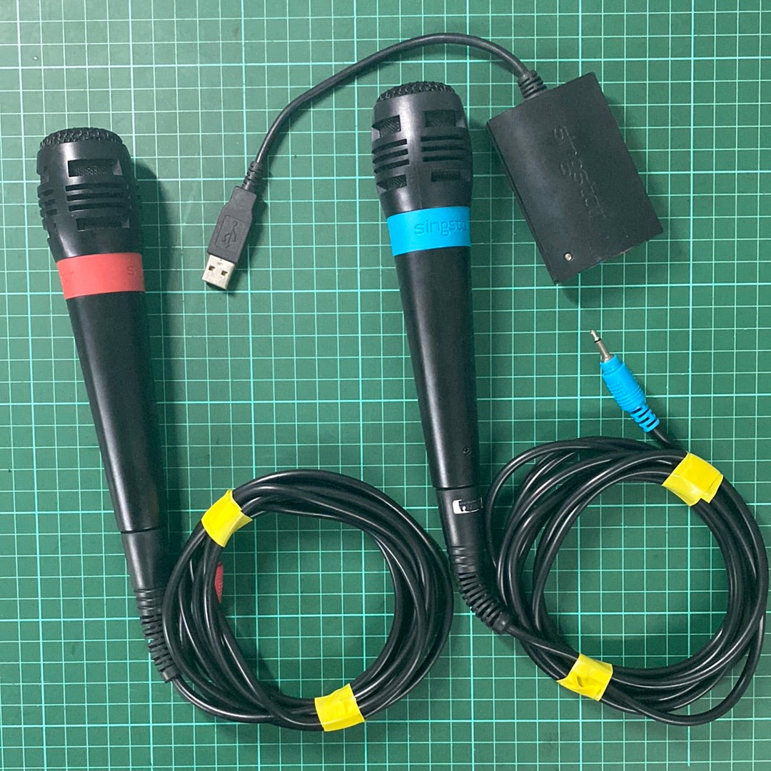 Singstar Wired Microphones | Playstation 2 | PS2 | Accessories