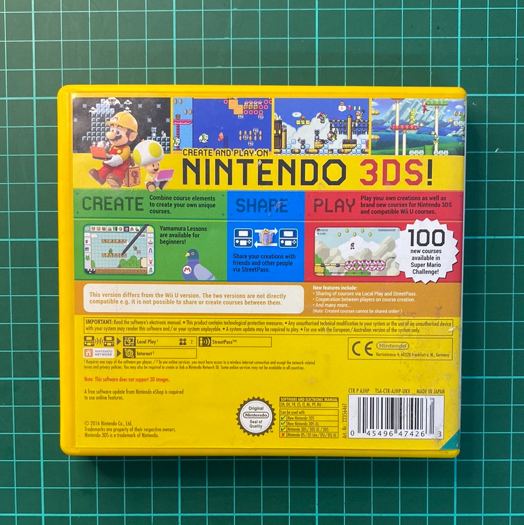 Super Mario Maker 3DS | Nintendo 3DS | Used Game