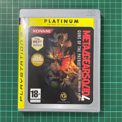 Metal Gear Solid 4 : Guns of the Patriots | PS3 | Platinum | Playstation 3 | Used Game