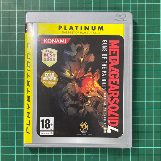 Metal Gear Solid 4 : Guns of the Patriots | PS3 | Platinum | Playstation 3 | Used Game