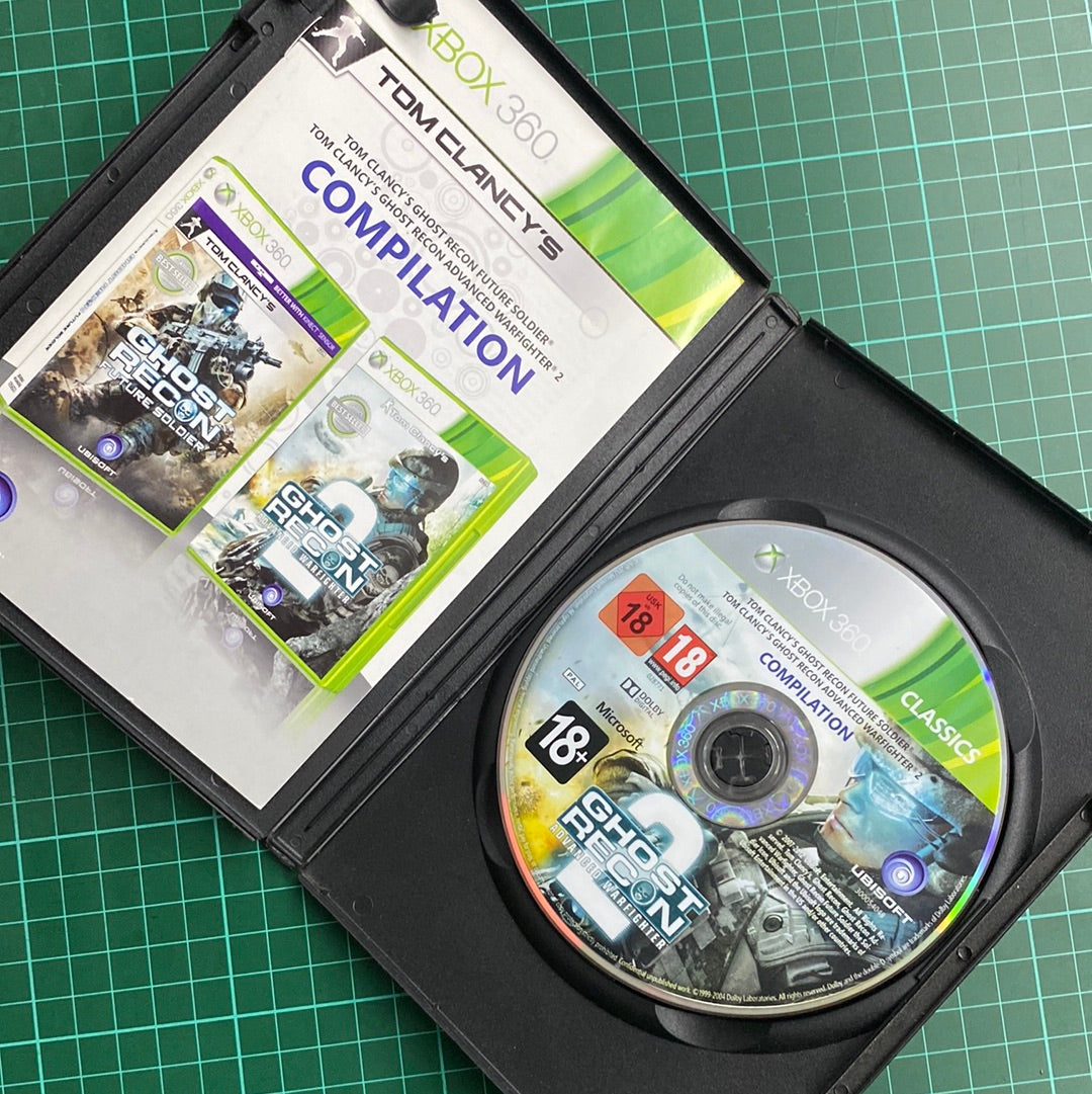 Tom Clancy's Compilation: Ghost Recon Future Soldier & Ghost Recon Advanced Warfighter | Classics | XBOX 360 | Used Game