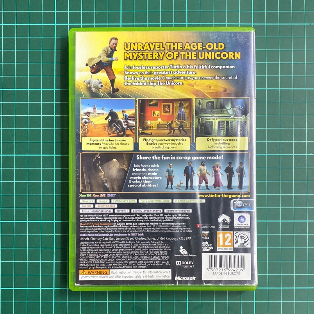 The Adventures of Tintin: The Secret of The Unicorn | XBOX 360 | Used Game | No Manual