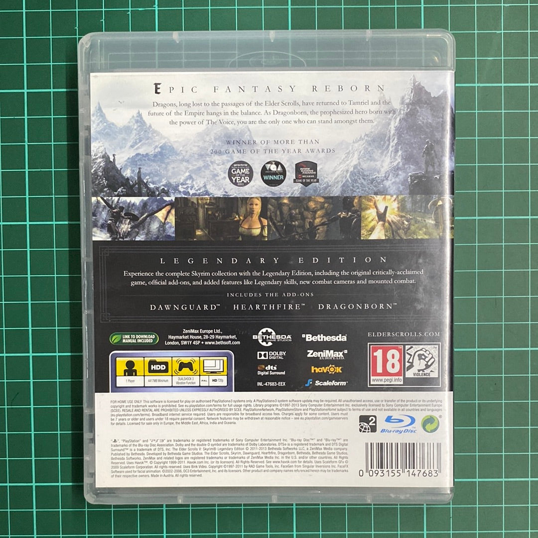 The Elder Scrolls V: Skyrim | Legendary Edition | PS3 | PlayStation 3 | Used Game