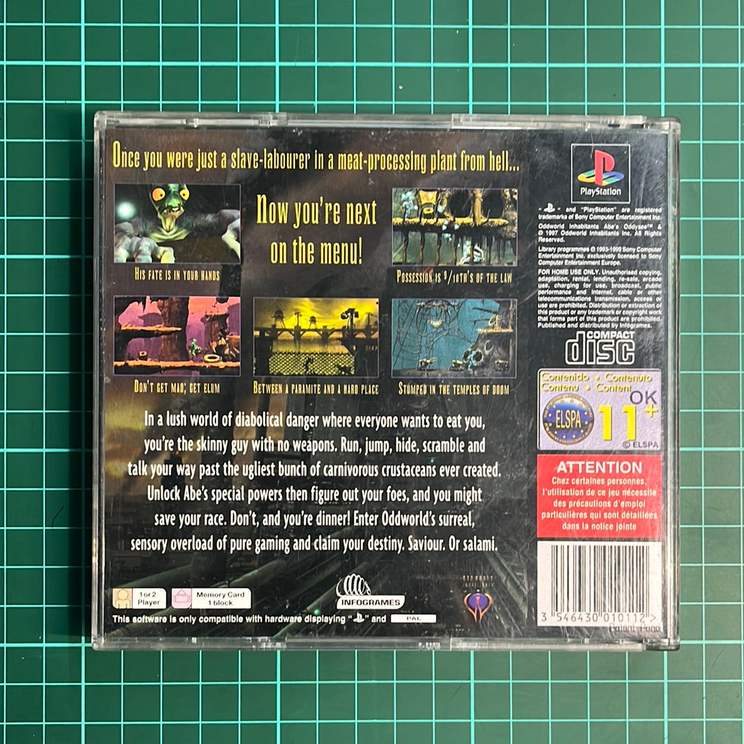 Oddworld : Abe's Oddysee | PlayStation 1 | PS1 | Used Game