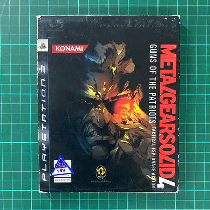 Metal Gear Solid 4 : Guns of the Patriots | Cardboard Cover | PlayStation 3 | PS3 | Used Game